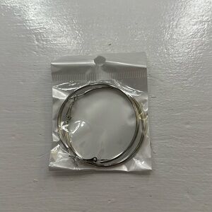 Silver hoop earrings